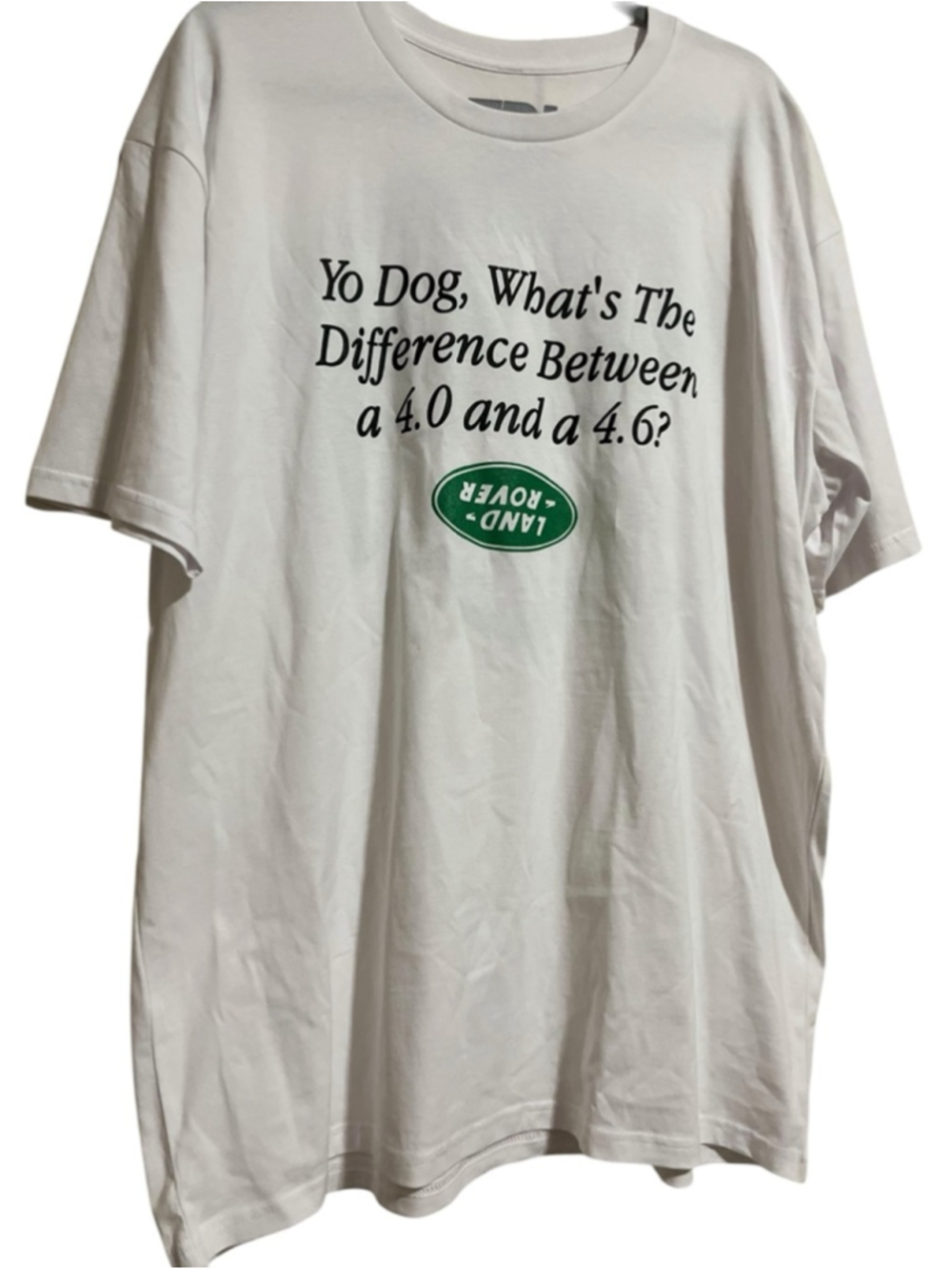 NWOT Men's TDL White Short Sleeve Tee XL with Green Land Rover Logo - Picture 3 of 5